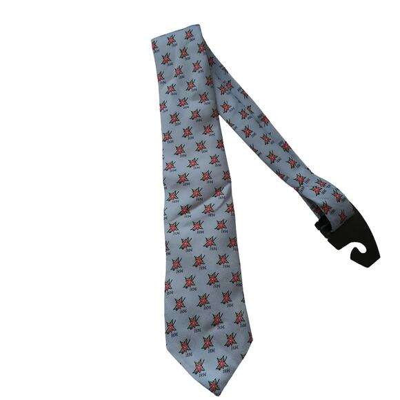 Vineyard Vines Golf Floral Stylish Silk Blue and Yellow Patterned Neckties - Picture 2 of 13